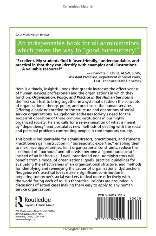 Optimizing Human Services: Strategies for Organization, Policy, and Practice in Social Work and Community Development