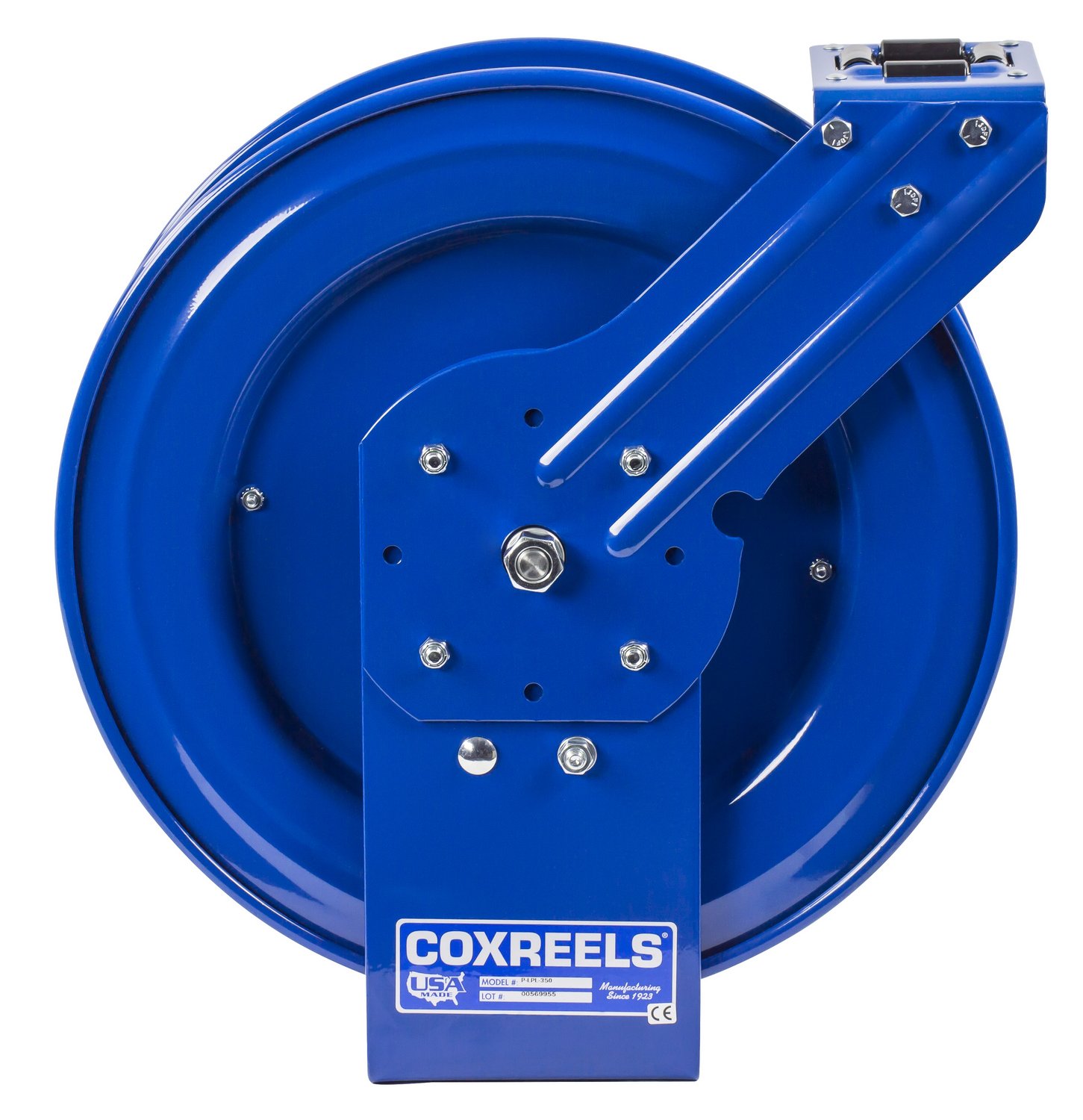 Coxreels P-LPL-150-AL Spring Rewind Hose Reel for Air & Water - 1/4