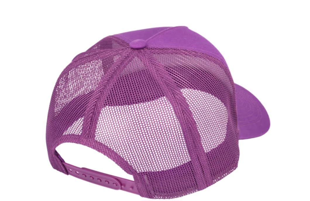 Bass Pro Shops Trucker Hat - Adjustable Purple Mesh Snapback Cap for Outdoor Fishing & Hunting | Perfect for Camping, Hiking & Sports Events
