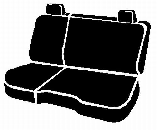 Fia TR42-94 Black Custom Fit 60/40 Split Rear Seat Cover - Saddle Blanket Style for Trucks & SUVs | Durable Protection for Pets, Kids & Spills