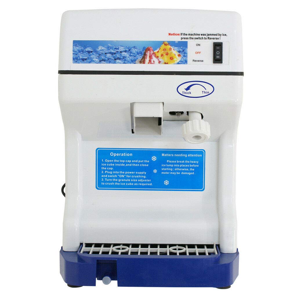 Commercial Shaved Ice Machine - Heavy Duty Ice Shaver for Snow Cones, Cocktails & Desserts | Perfect for Restaurants, Snack Bars, Parties & Summer Refreshments
