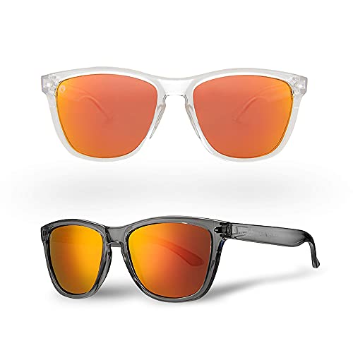 Orange Lens - Clear Grey Frame (Bocas Sunset)