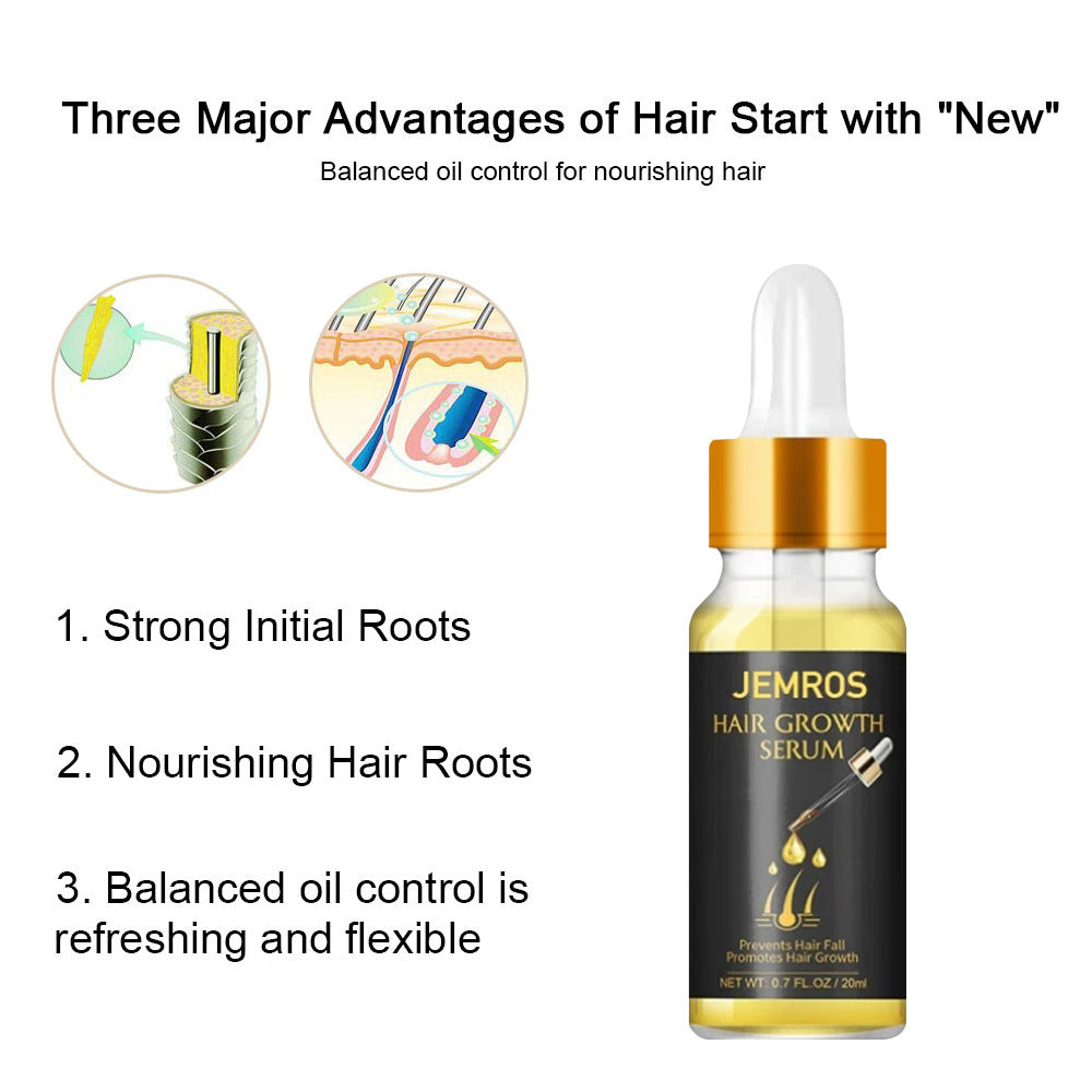 Best Hair Growth Essential Oils & Liquid for Faster Hair Regrowth - Natural Hair Care Treatment for Thicker, Longer Hair - Perfect for Daily Scalp Massage & Nighttime Hair Routine