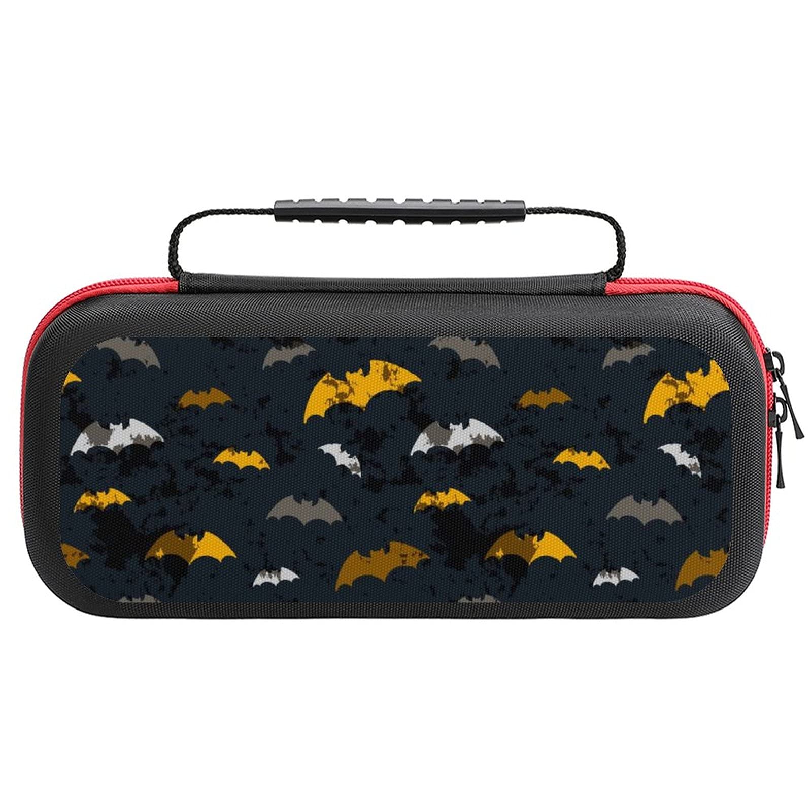 Halloween Flying Bats Printed Carrying Case for Nintendo Switch Lite & Accessories - Waterproof Travel Storage Bag for Gaming Console Protection | Perfect for Halloween Parties, Travel, and Daily Commute