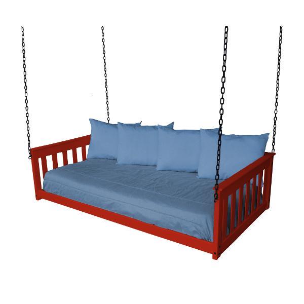 VersaLoft Mission Hanging Daybed with Chain - Outdoor Hammock Swing Bed for Patio, Garden, Backyard Relaxation and Boho Decor