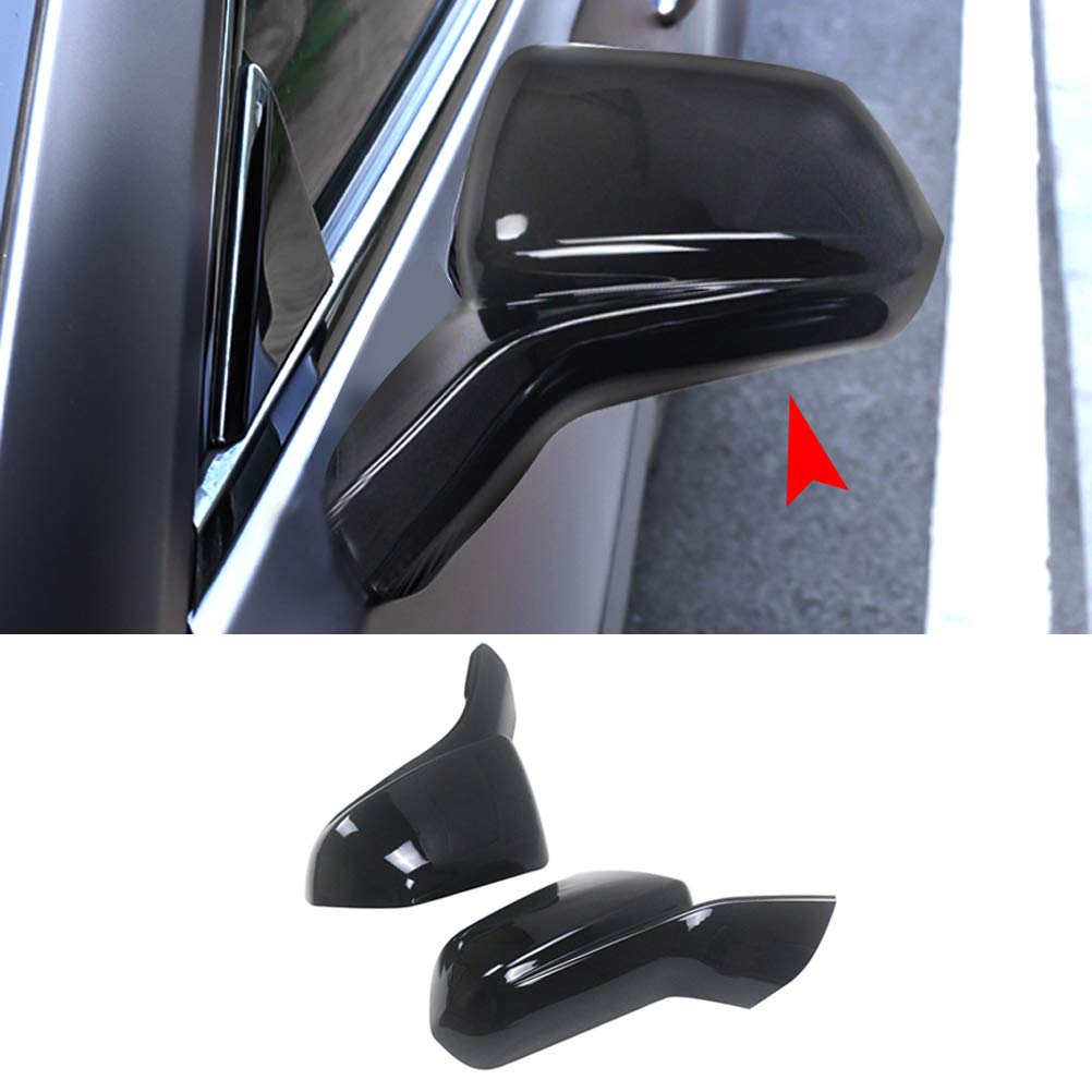 YOUNGERCAR Gloss Black ABS Rearview Mirror Covers for 2016-2019 Chevy Camaro LT/SS/RS/ZL1 - Perfect Fit Front Mirror Overlay for Enhanced Style & Protection (Ideal for Daily Driving, Car Shows & Customization)