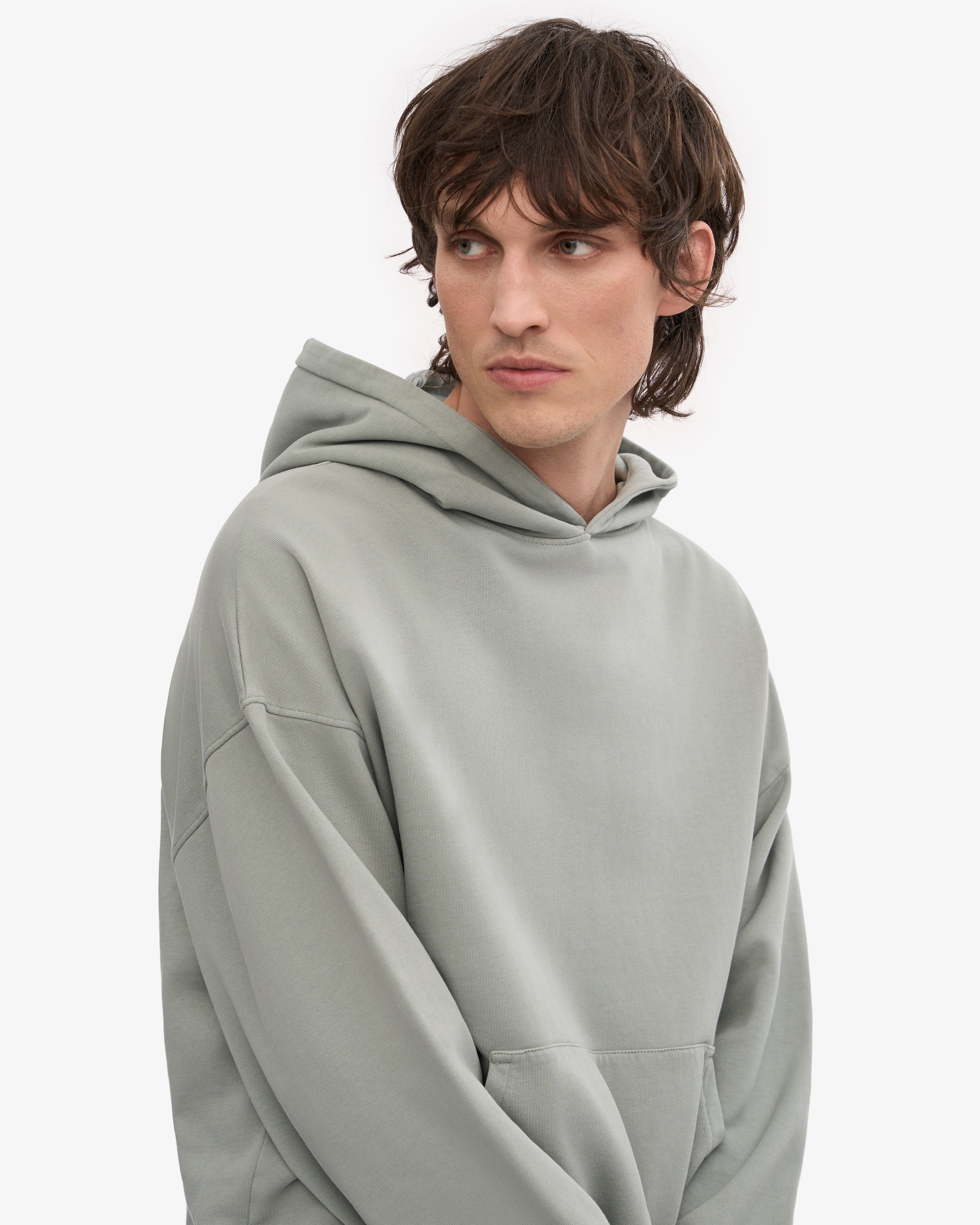 Organic Oversized Hoodie - Steel Blue | Soft & Comfortable Pullover Sweatshirt for Men & Women | Perfect for Casual Wear, Lounging & Outdoor Activities