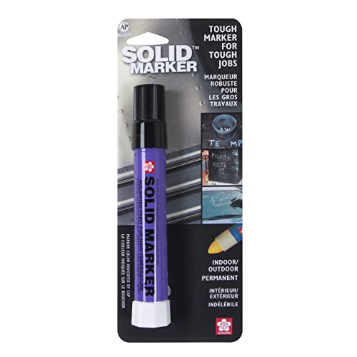 SAKURA Solid Paint Markers - Permanent Oil-Based Paint Pens for Windows, Wood, Glass, Metal & Crafts - Vibrant Black Paint Marker - 1 Pack - Ideal for DIY Projects, Sign Making & Artwork
