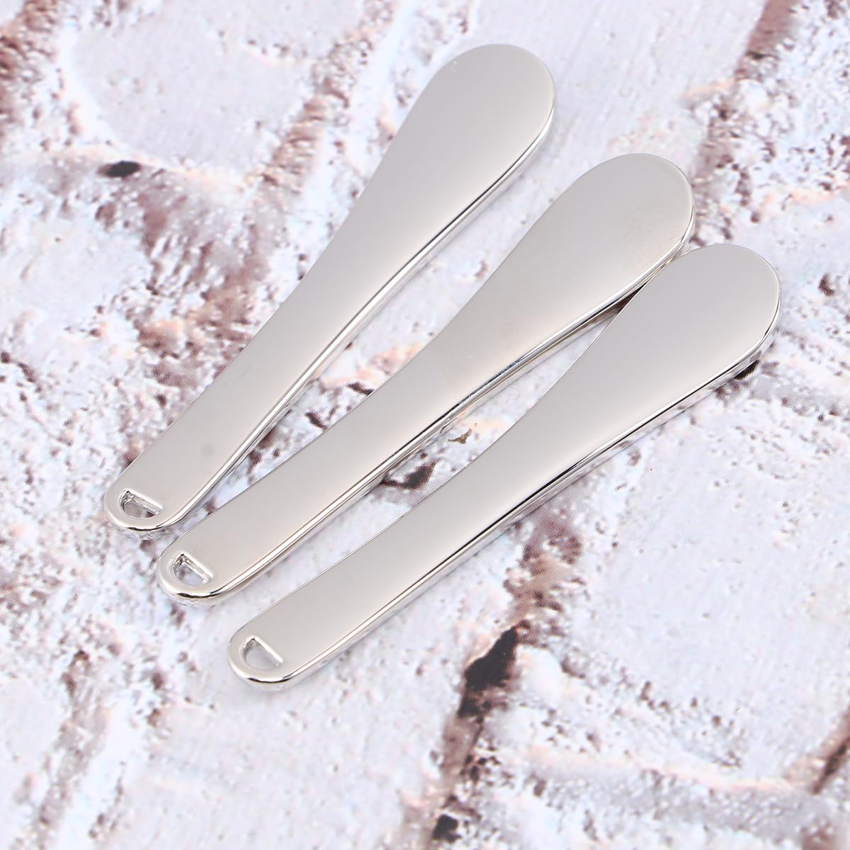 Healifty 5-Piece Mini Metal Cosmetic Spatula Set - Reusable Skincare Spoon for Creams, Lotions & Moisturizers | Perfect for Facial Application & Travel Beauty Kits