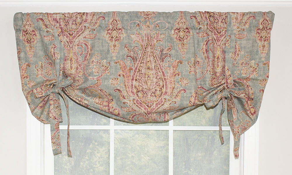 Trade Winds Tie Up Valance - Elegant Window Treatment for Living Room & Bedroom - Perfect for Home Decor & Curtain Accessories