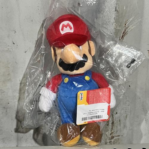 Official Jakks Super Mario 9 Inch Plush Toy - Soft Stuffed Collectible Figure for Kids & Adults - Perfect for Birthday Gifts, Room Decor, and Nintendo Fans Collection