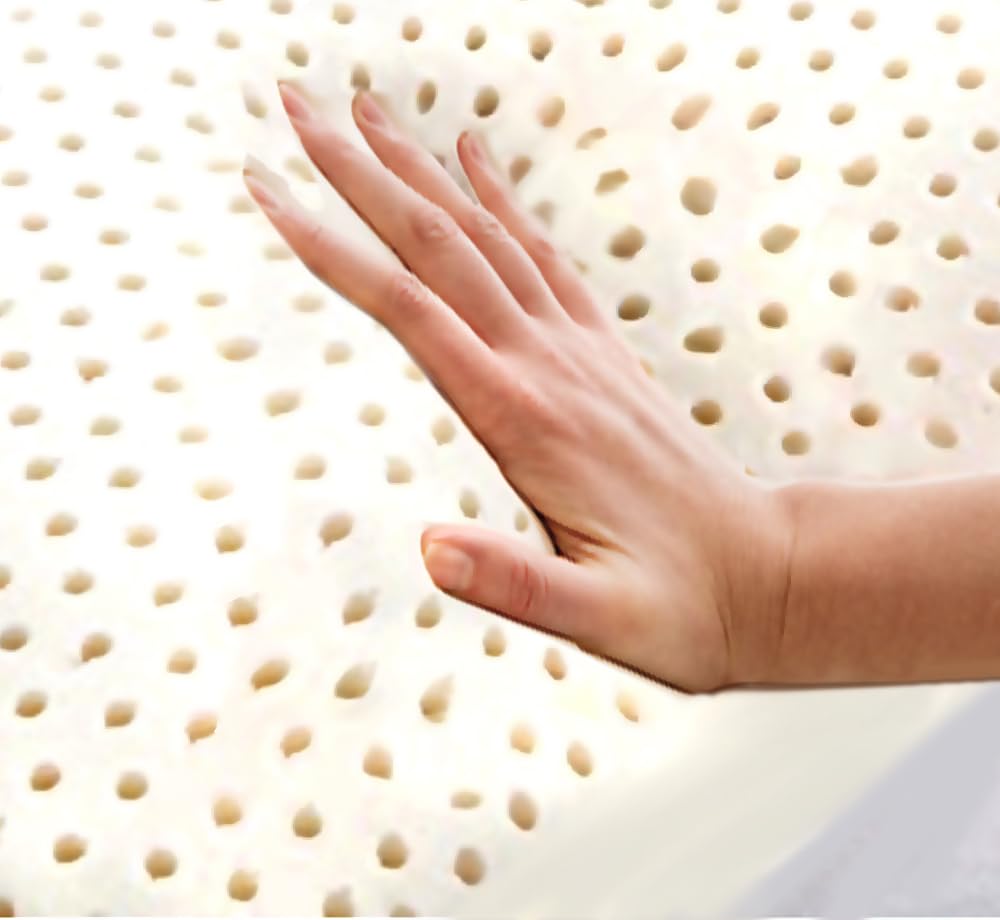 Organic Talalay Latex Pillows with GOTS Certified Organic Cotton Cover - King Size Extra Soft 2-Pack for Neck Pain Relief & Head Support - Perfect for Side, Back & Stomach Sleepers - Ideal for Bedroom, Guest Room & Hotel Use