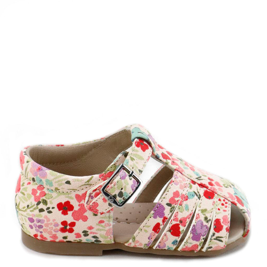 **Papanatas Multi-Flower Gladiator Baby Sandals – Comfortable & Stylish for Toddlers – Perfect for Summer, Beach, and Outdoor Play**
