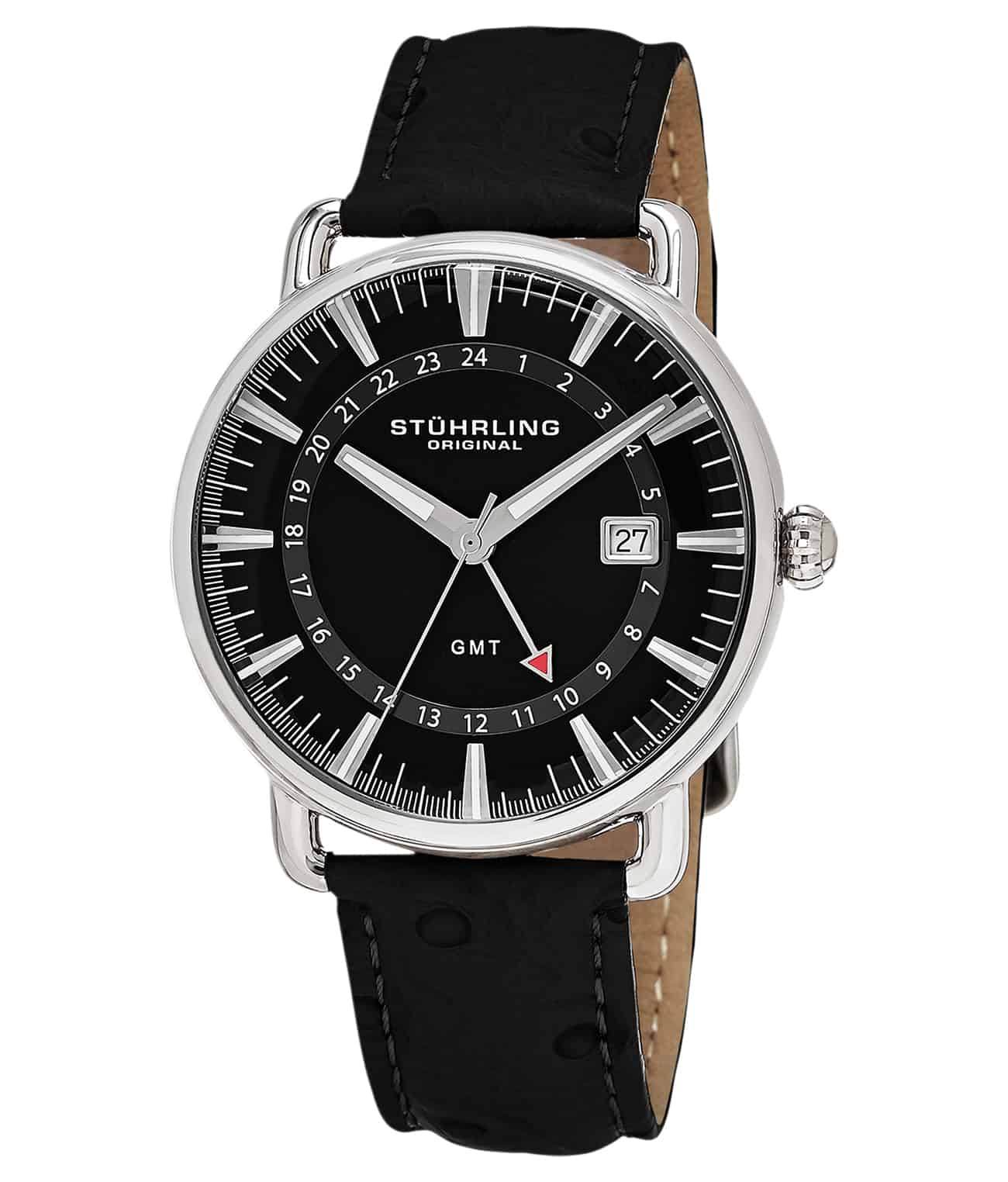 Cuvette 791 GMT Quartz 42mm Classic Men's Watch - Stylish Analog Quartz Wristwatch for Business, Travel & Everyday Wear