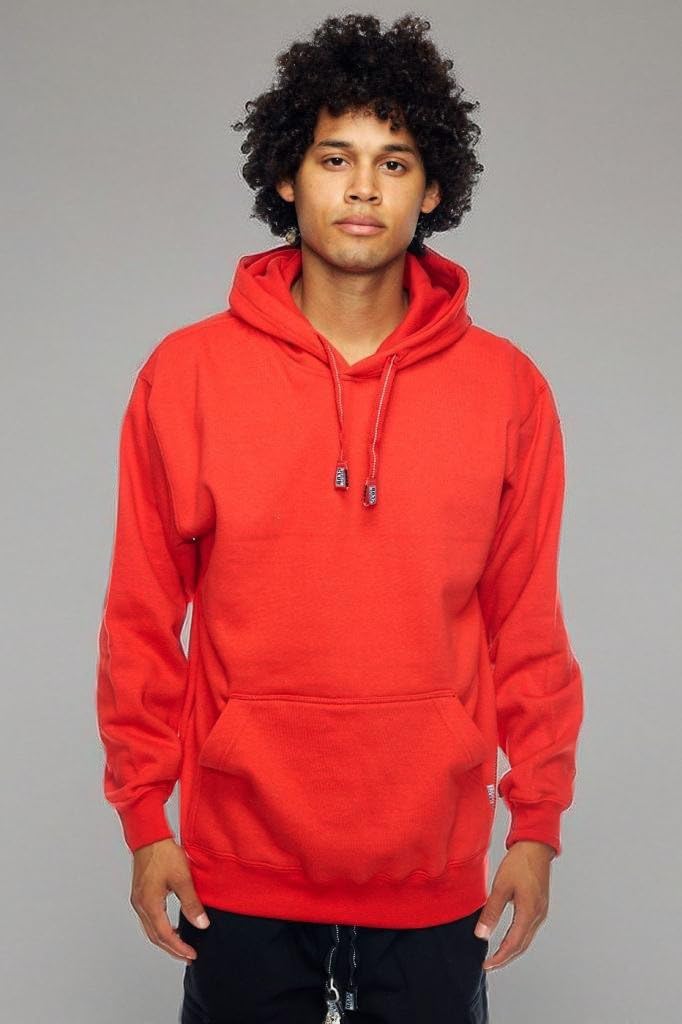 Pro Club Men's Heavyweight Pullover Hoodie - Premium Cotton Fleece Sweatshirt for Gym, Workout & Casual Wear | Warm Winter Hooded Sweater for Outdoor Activities