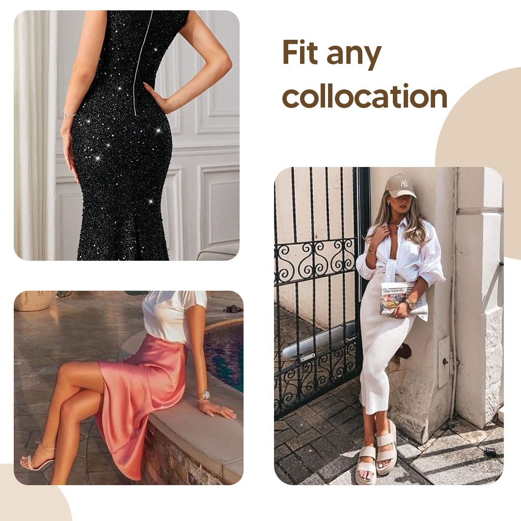 Strapless Shapewear for Women - V Neck Full Slip Shaper with Tummy Control - Seamless Underdress Body Shaper for Smoothing & Slimming - Perfect for Weddings, Parties and Formal Events