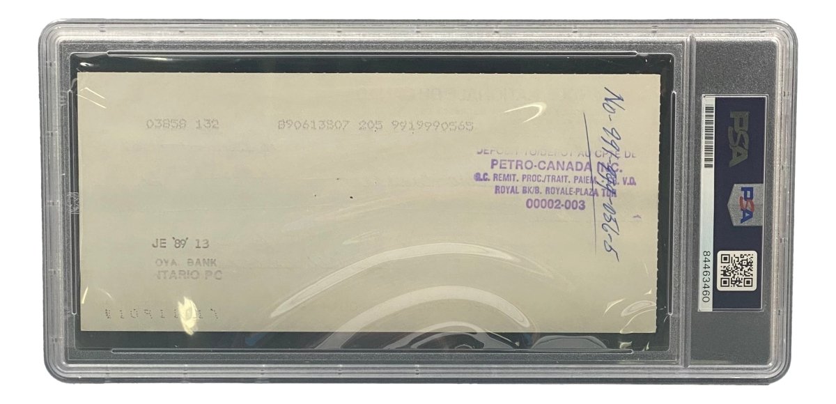 Maurice Richard Autographed Montreal Canadiens Hockey Memorabilia - PSA/DNA Certified Bank Check #94A - Perfect for Sports Collectors & Hockey Fans Display