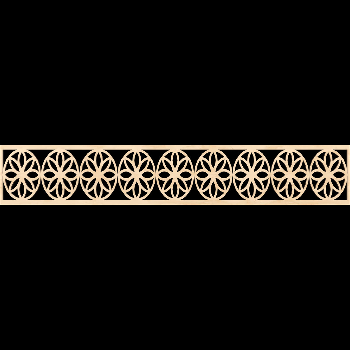 Blume Fretwork Moulding - Decorative Wood Trim for Home Interior Design | Perfect for Wall Paneling, Ceiling Accents & DIY Projects