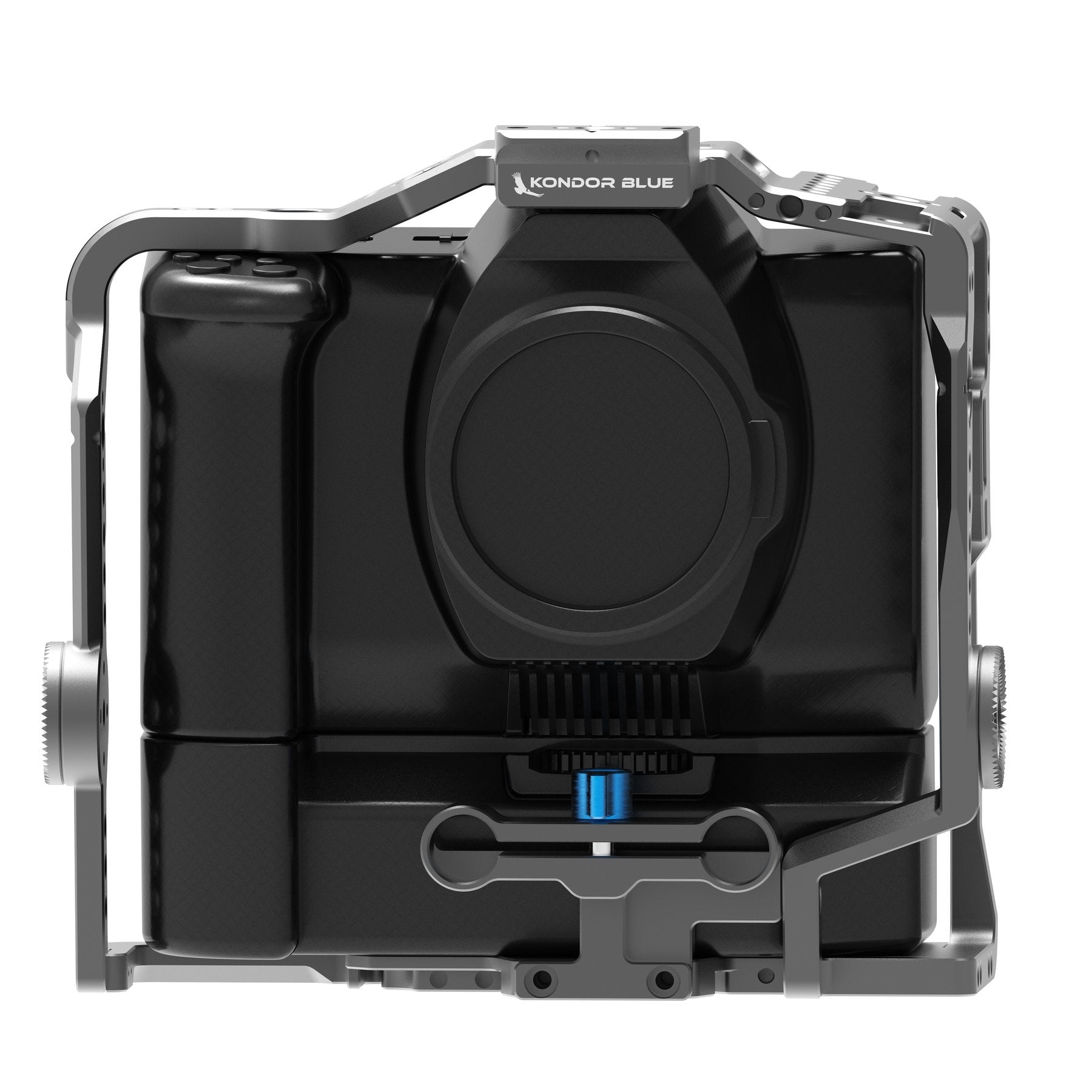 Kondor Blue BMPCC 6K Pro Battery Grip Cage (Space Gray) - Durable Camera Cage for Blackmagic Pocket Cinema Camera 6K Pro - Perfect for Filmmaking, Vlogging & Professional Videography
