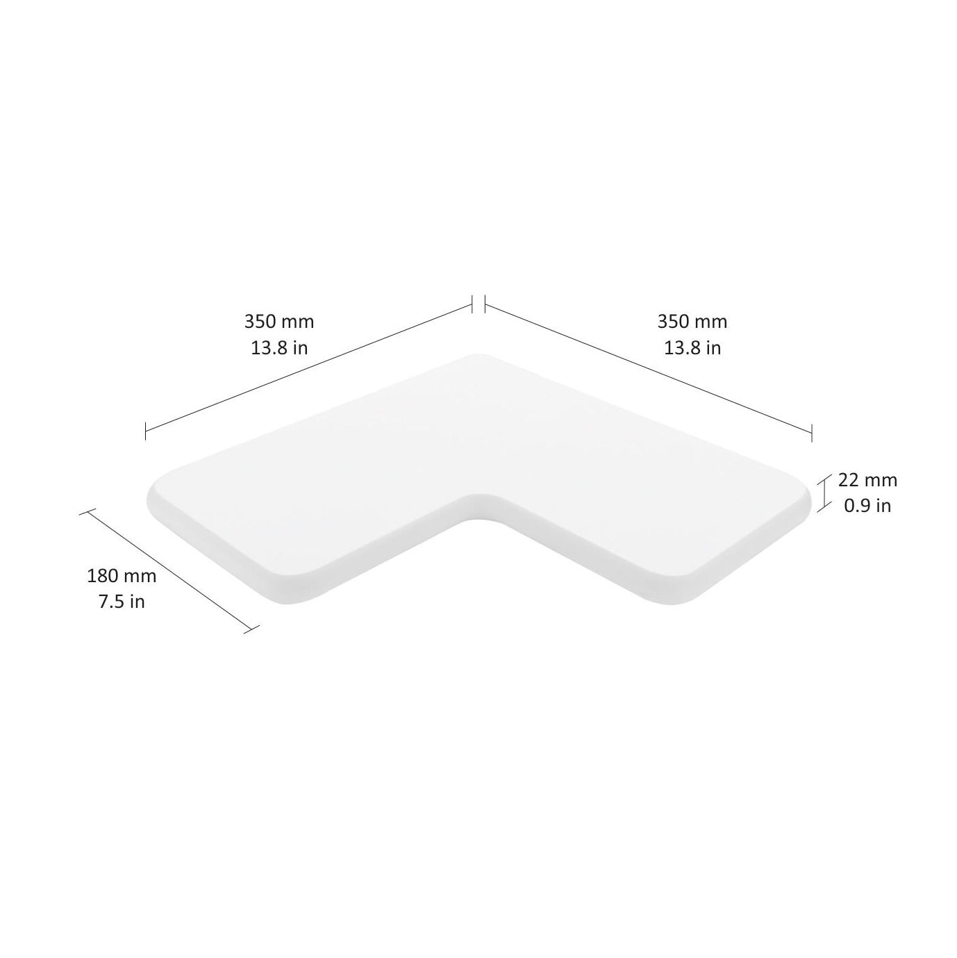 DESIGN Cleo Corner Shelf - Space-Saving Wall Mounted Storage for Bathroom, Kitchen & Living Room - Perfect for Organizing Toiletries, Spices & Decor