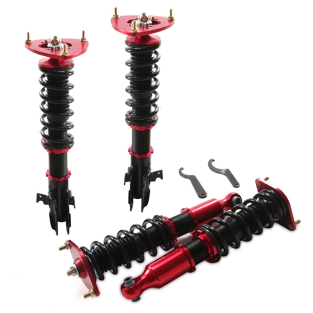 Adjustable Coilover Suspension Kit - Full Set of Coilover Struts & Spring Shocks for 2008-2013 Subaru Impreza | ECCPP Replacement | Perfect for Performance Tuning & Off-Road Driving