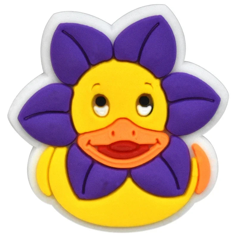 Duck Shoe Charms for Crocs & Sandals - Cute Decor Pins for Kids, Boys, Girls, Men & Women - Perfect for Clogs, Jeans & Buckle Shoes - Fun Accessories for School, Parties & Everyday Wear