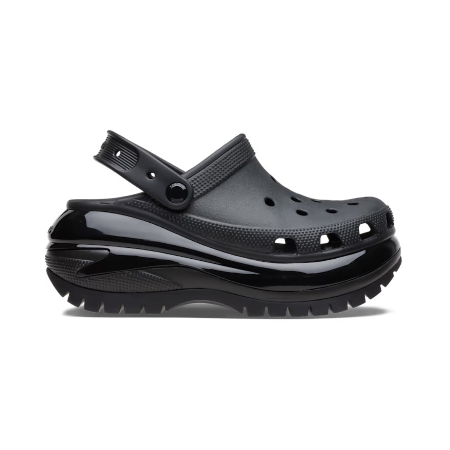 Crocs Mega Crush Clog Black - Comfortable Women's & Men's Platform Sandals for Walking, Beach & Outdoor Activities | Waterproof & Lightweight Shoes for Summer