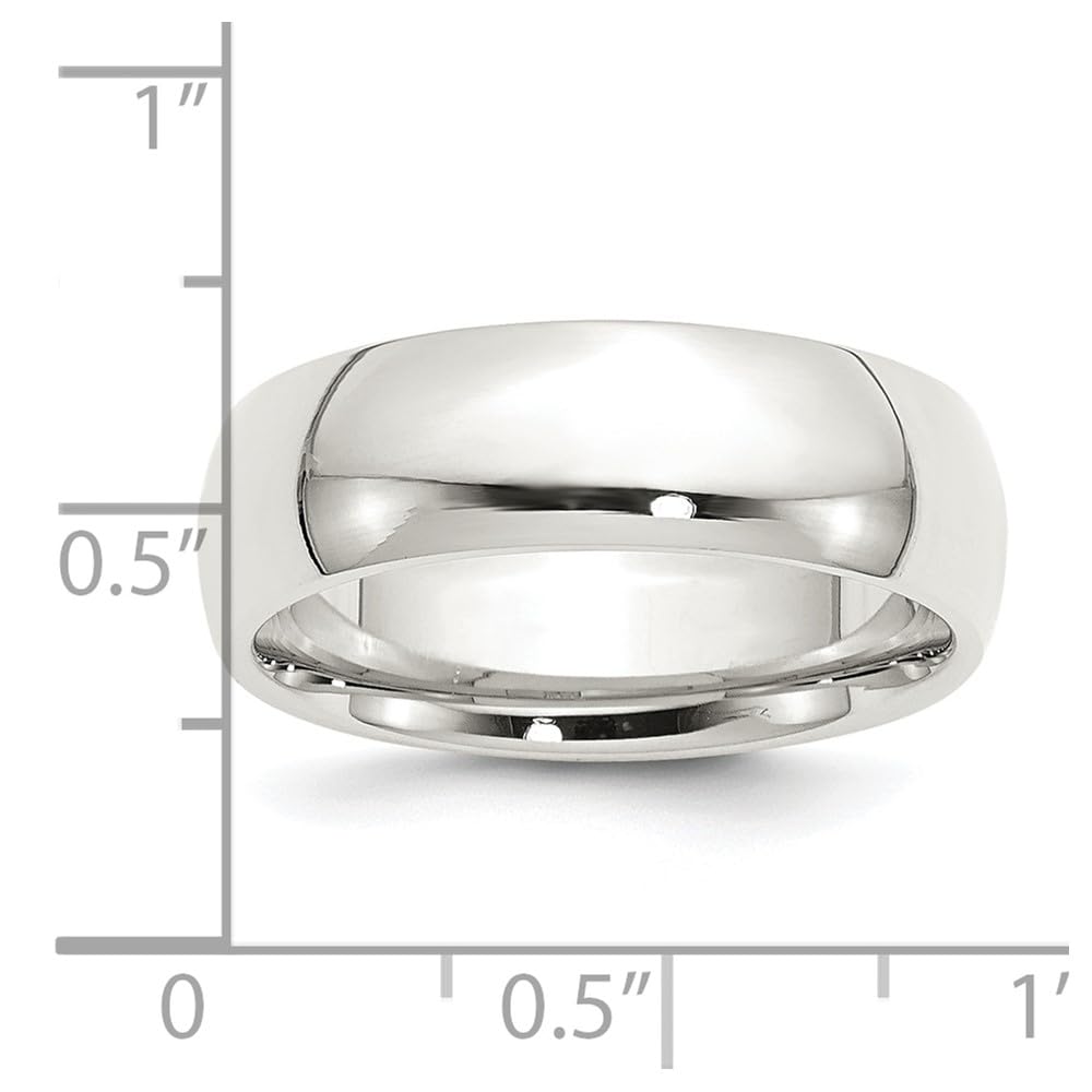 925 Sterling Silver 7mm Comfort Fit Wedding Band Ring for Women - Elegant Bridal Engagement Ring, Durable Fine Jewelry Gift for Her - Perfect for Proposals, Anniversaries & Special Occasions