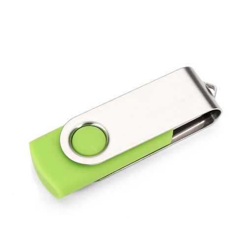 10 Pack 1GB Mini USB 2.0 Flash Drives - Green Foldable Thumb Drives for Data Storage, File Transfer - Perfect for School, Office, Business & Travel Use