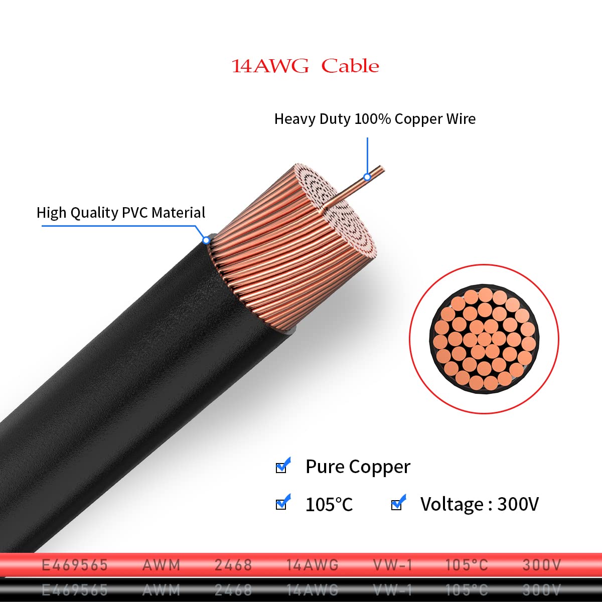 14 AWG 2 FT SAE Splitter Extension Cable - 1 to 4 SAE Adapter with Polarity Reverse - Heavy Duty Solar Panel, Car, Motorcycle & RV Power Connector - Perfect for Off-Grid Systems, Battery Charging & Vehicle Accessories