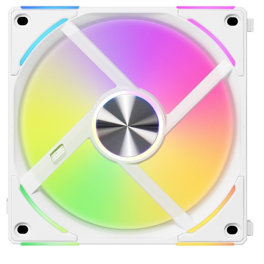 Lian Li UNI FAN AL120 V2 120mm RGB PWM PC Case Fan - High Performance Cooling for Gaming PC & Workstation (Black/White) - Perfect for Custom PC Builds, Liquid Cooling & Silent Operation