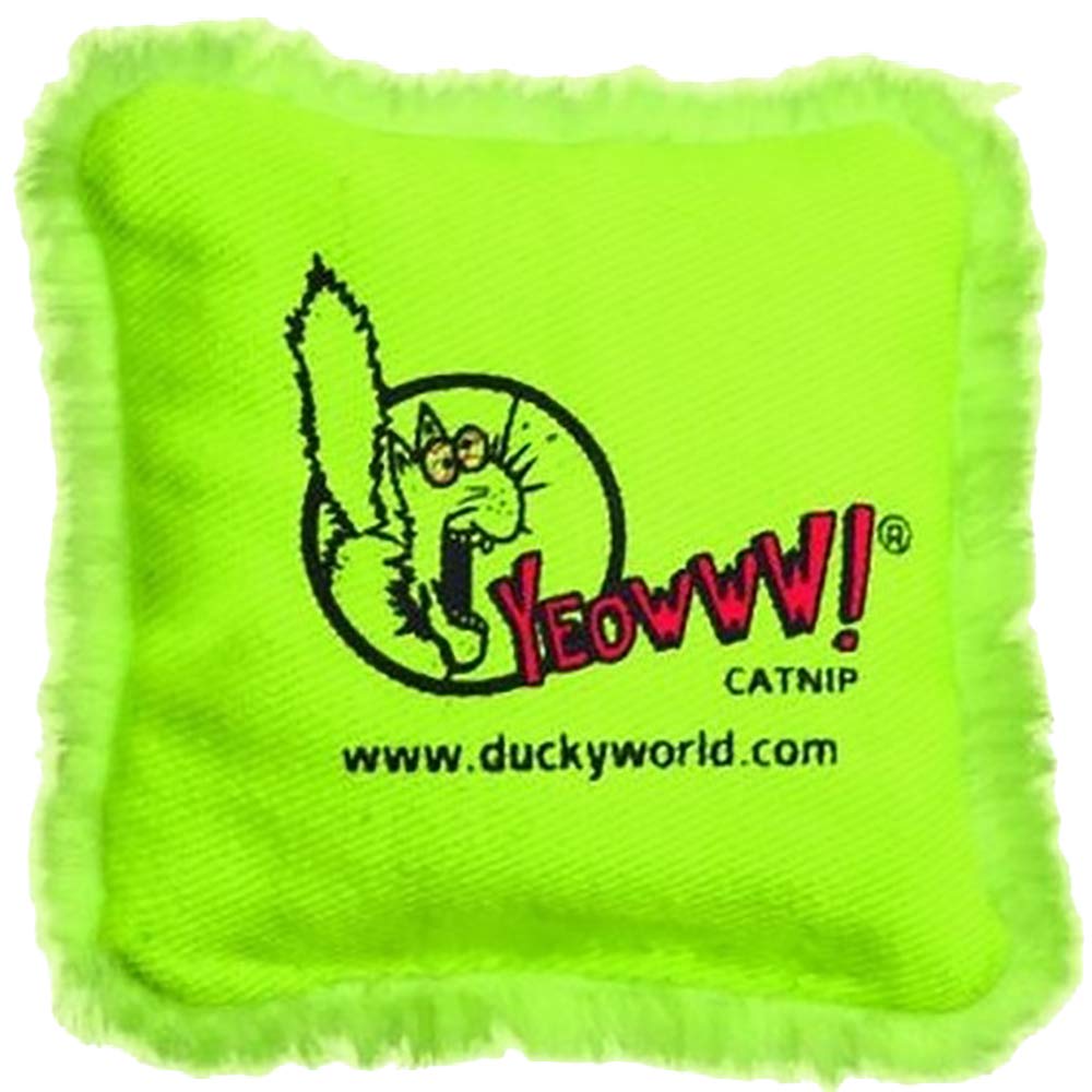 Yeowww Catnip Pillow Refills for Cats - Green, Natural Catnip Toy for Play & Relaxation - Perfect for Cat Beds, Scratching Posts & Interactive Play
