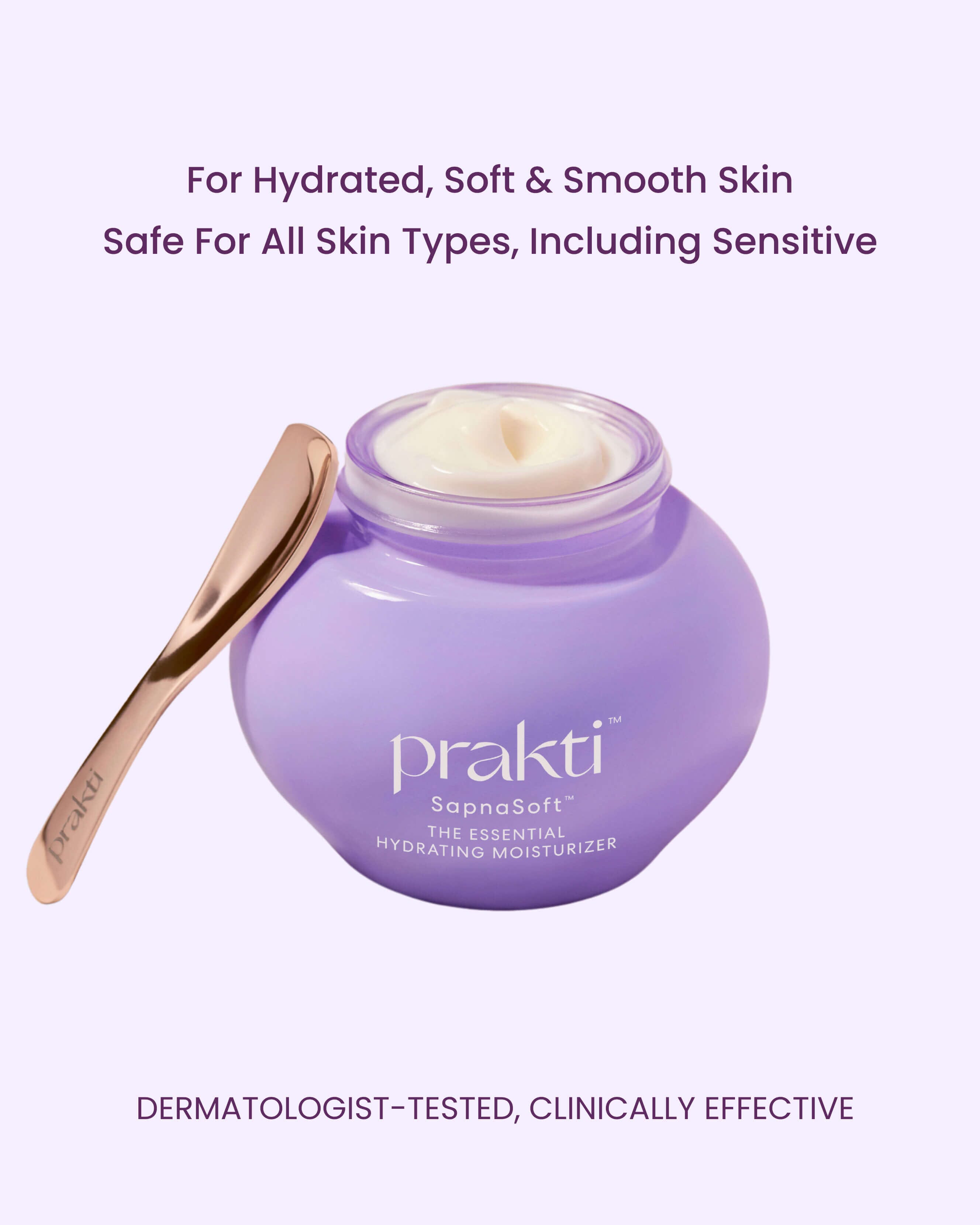 SapnaSoft Essential Hydrating Moisturizer for Face - Daily Hydration Cream for Dry, Sensitive Skin | Perfect for Morning & Night Skincare Routine