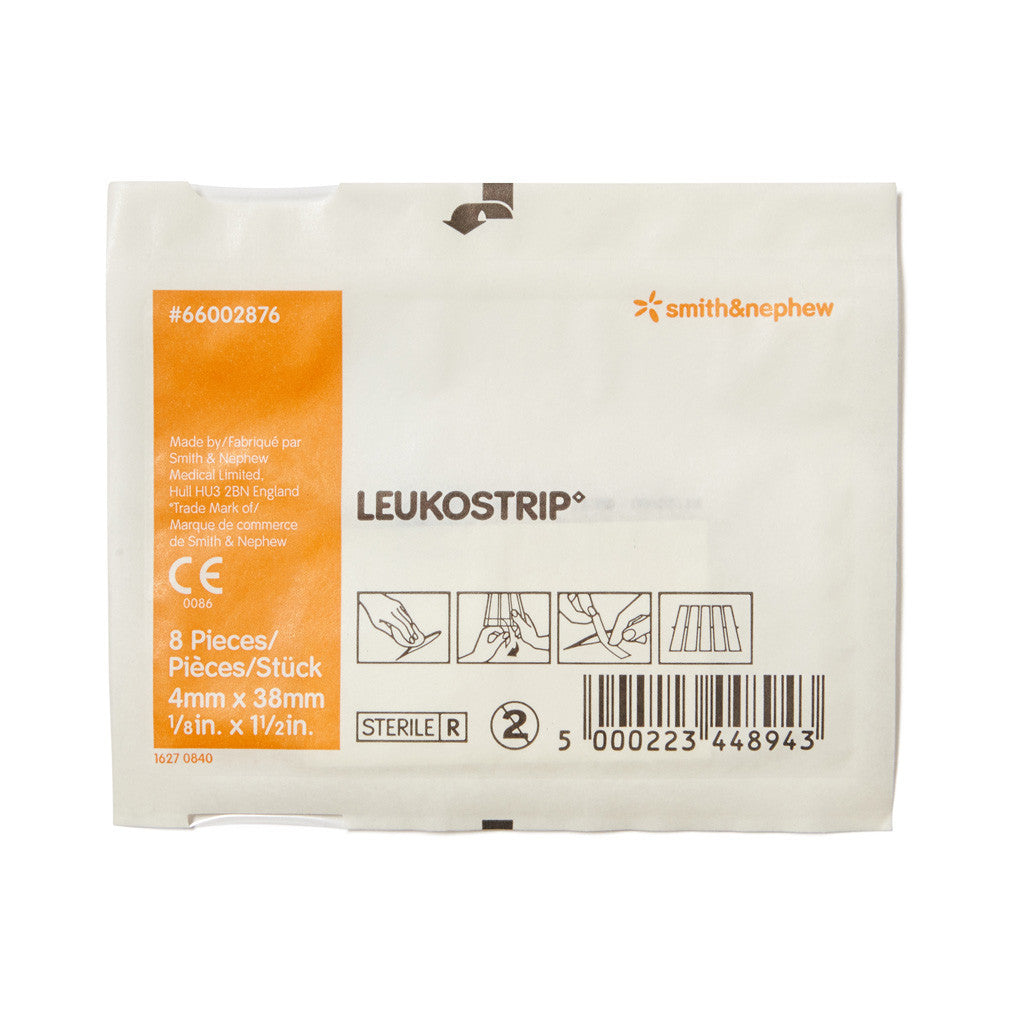 Sterile Wound Closure Strips 0.4cm x 3.8cm (8 Pack) - Medical Grade Adhesive Bandages for First Aid, Surgical Incisions & Minor Wounds Care - Waterproof & Hypoallergenic