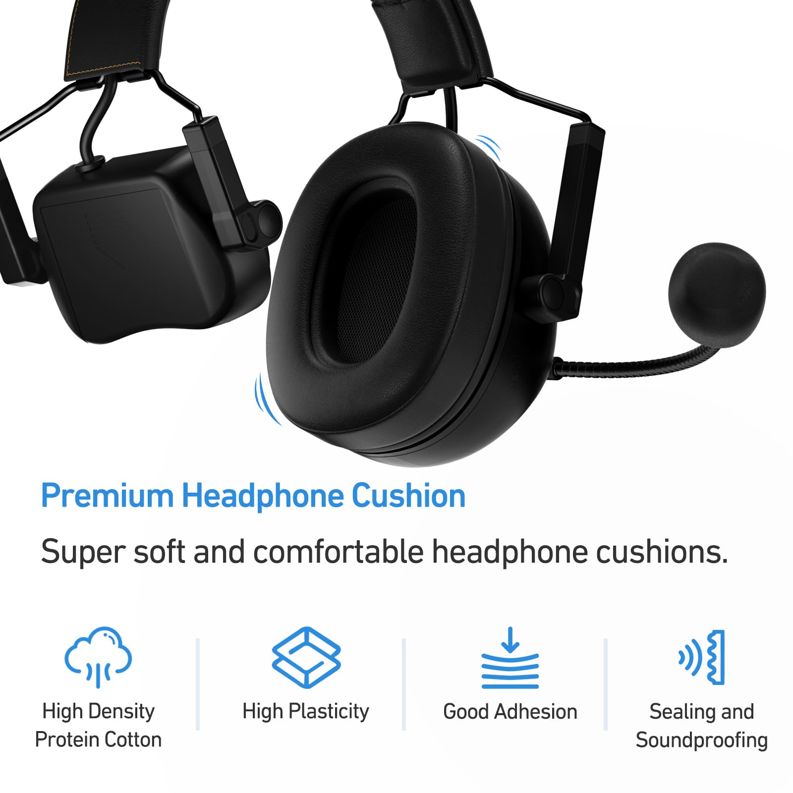 Came-TV Kuminik8 1.9GHz Wireless Headset System - Noise Cancelling, Zero Latency, Full Duplex 4-Person Communication for Teamwork - Ideal for Church Services, Boating, TV/Film Production, Drone Piloting & Outdoor Activities