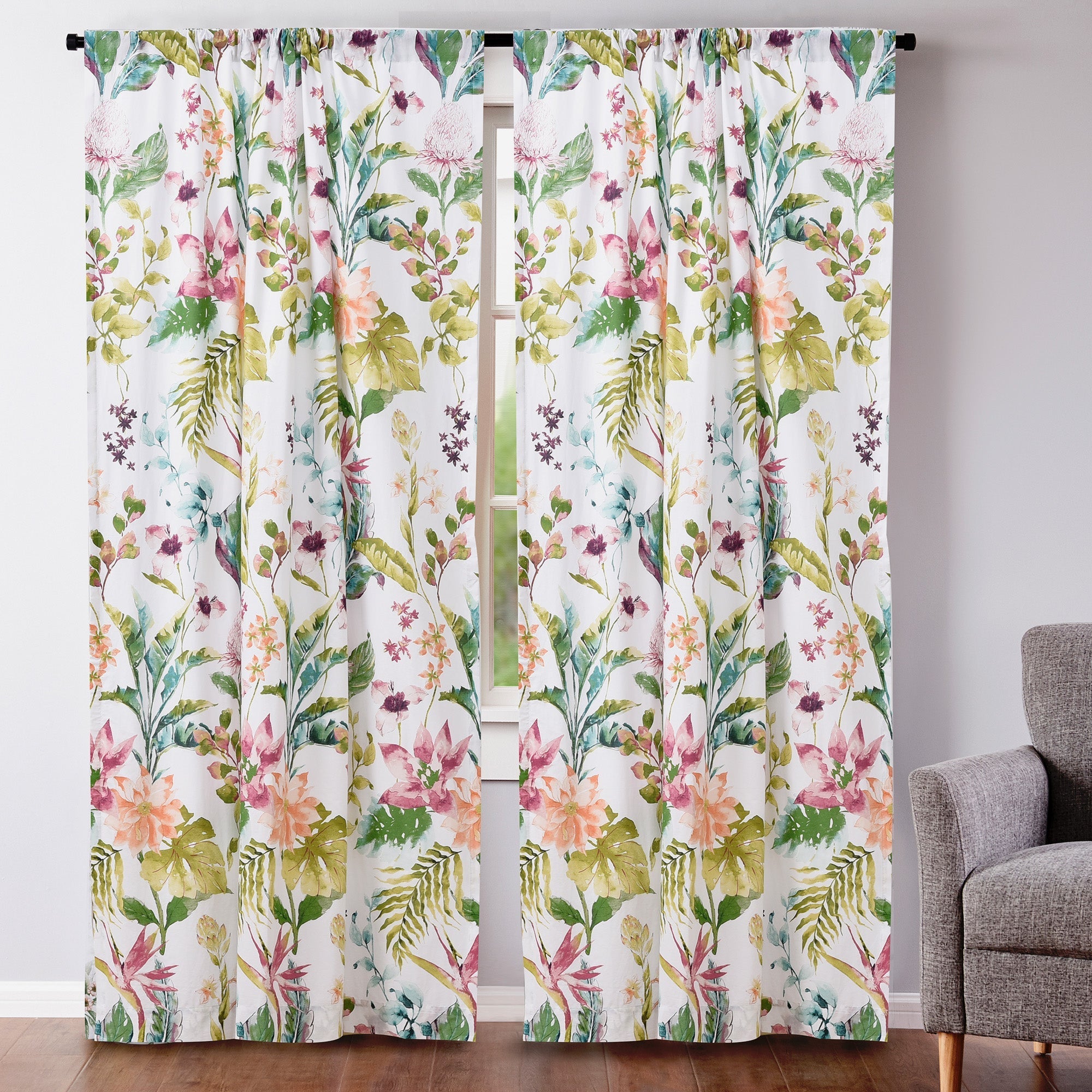 Malana Drape Panel - Elegant Window Curtains for Living Room & Bedroom - Light Filtering & Privacy Sheer Drapes - Home Decor for Modern Interiors