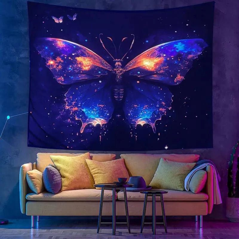 Blacklight Butterfly UV Flashlight - Perfect for Glow Parties, Halloween Decor & Nighttime Adventures