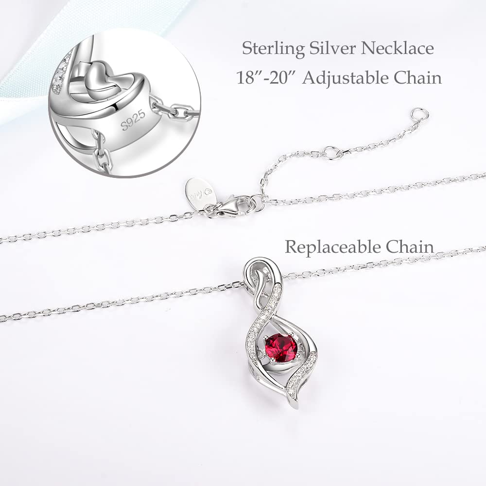 ELDA & CO. April May Birthstone Necklace - Simulated Diamond & Emerald Jewelry for Women, Wife & Mom | Birthday Gifts for Her | Elegant Pendant for Special Occasions, Anniversaries & Valentine's Day