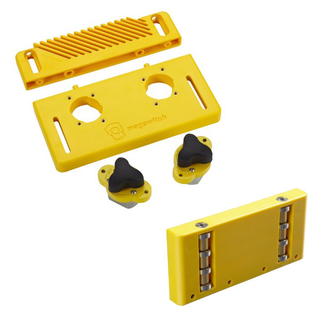 Magswitch Starter Kit with Dual Roller Guide - Strong Magnetic Base for Woodworking & Metalworking - Perfect for DIY Projects & Professional Workshops