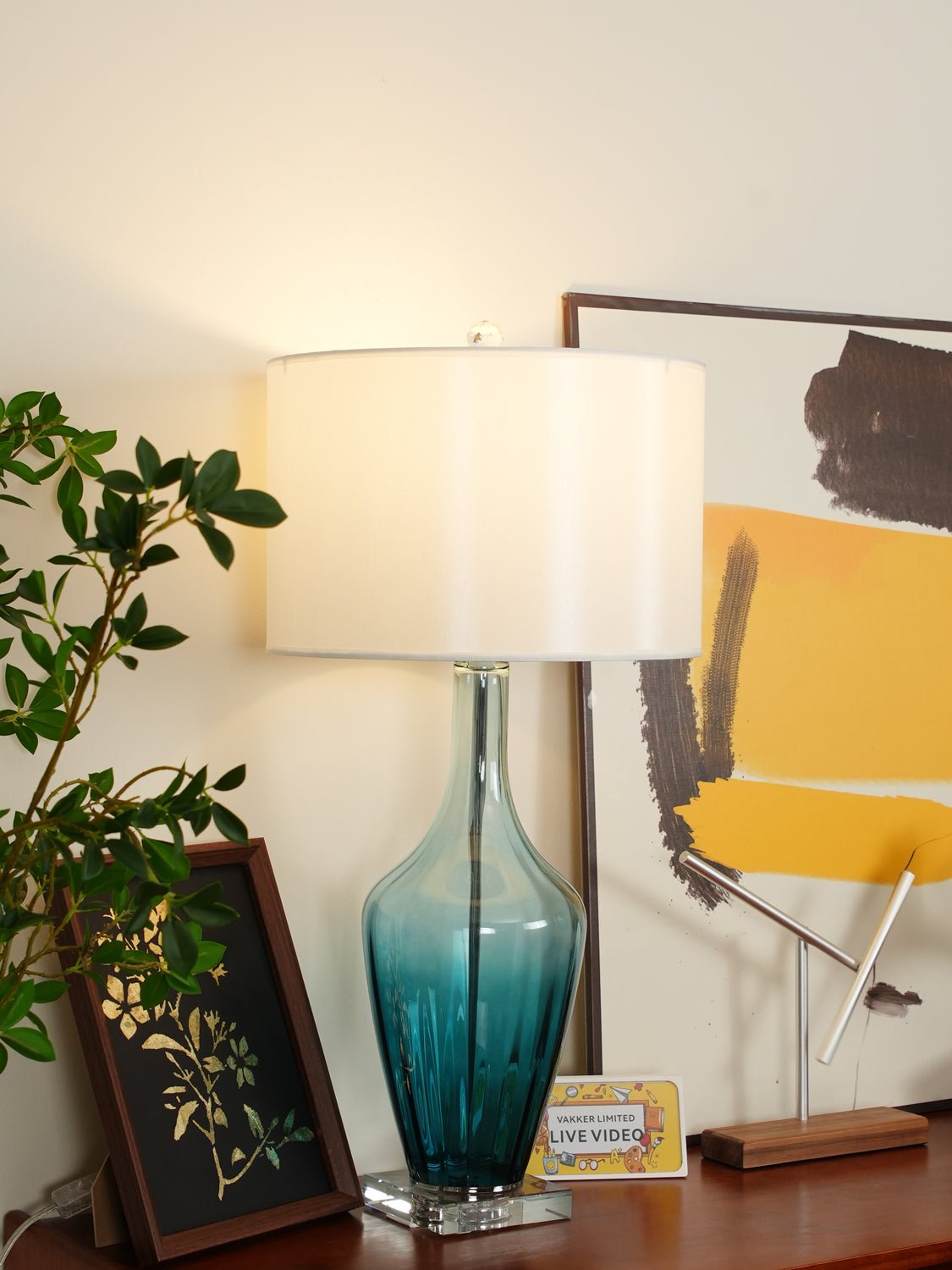 Hagano Modern Table Lamp - Adjustable LED Desk Light for Home Office, Bedroom & Living Room - Perfect for Reading, Working & Decor