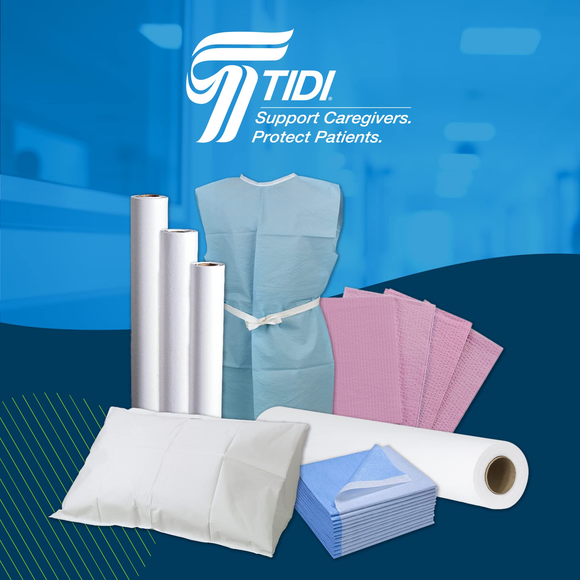 **TIDI 917466 Disposable Dental Bibs, Pink (Mauve), 3 Layers, 13” x 18” (Pack of 500) – 2-Ply Tissue with Poly Back for Leak Protection – Embossed Design – Ideal for Dental Clinics, Nail Salons & Tattoo Studios**