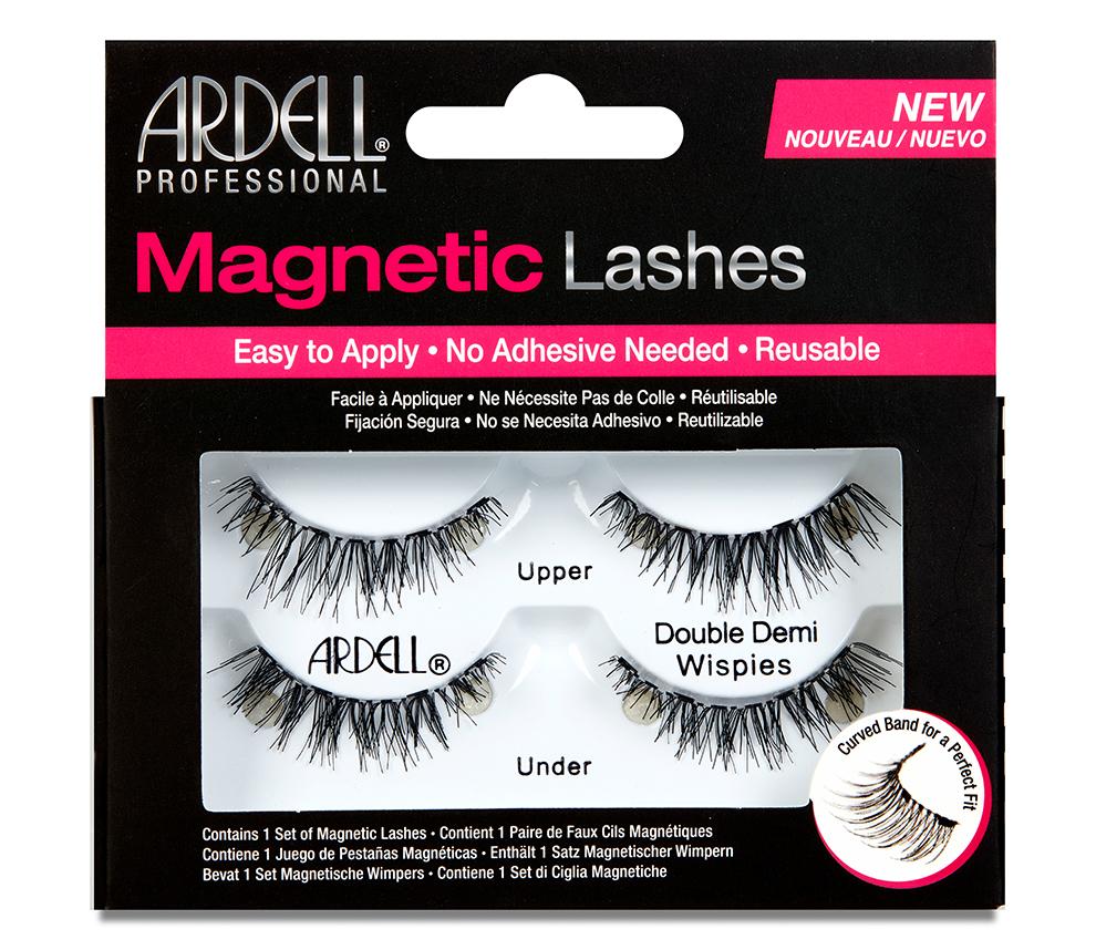Ardell Magnetic Lash Double Demi Wispies - Natural Looking False Eyelashes for Dramatic Eye Makeup | Perfect for Parties, Weddings & Special Occasions