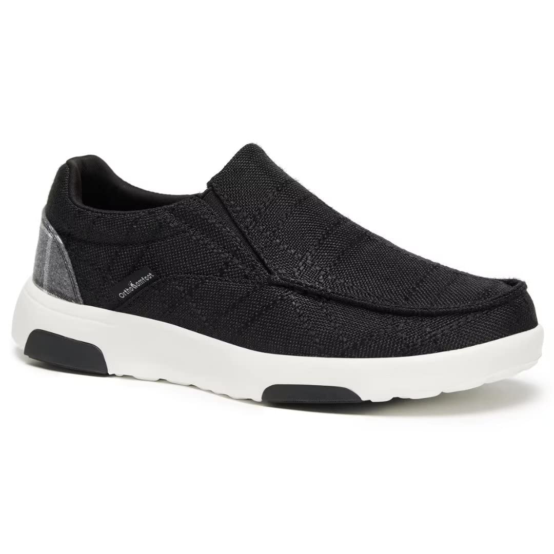 OrthoComfoot Women's Orthotic Slip-On Walking Shoes - Comfortable Plantar Fasciitis Loafers with Arch Support - Casual Orthopedic Driving Shoes for Foot Pain Relief - Perfect for Work, Travel & Everyday Comfort