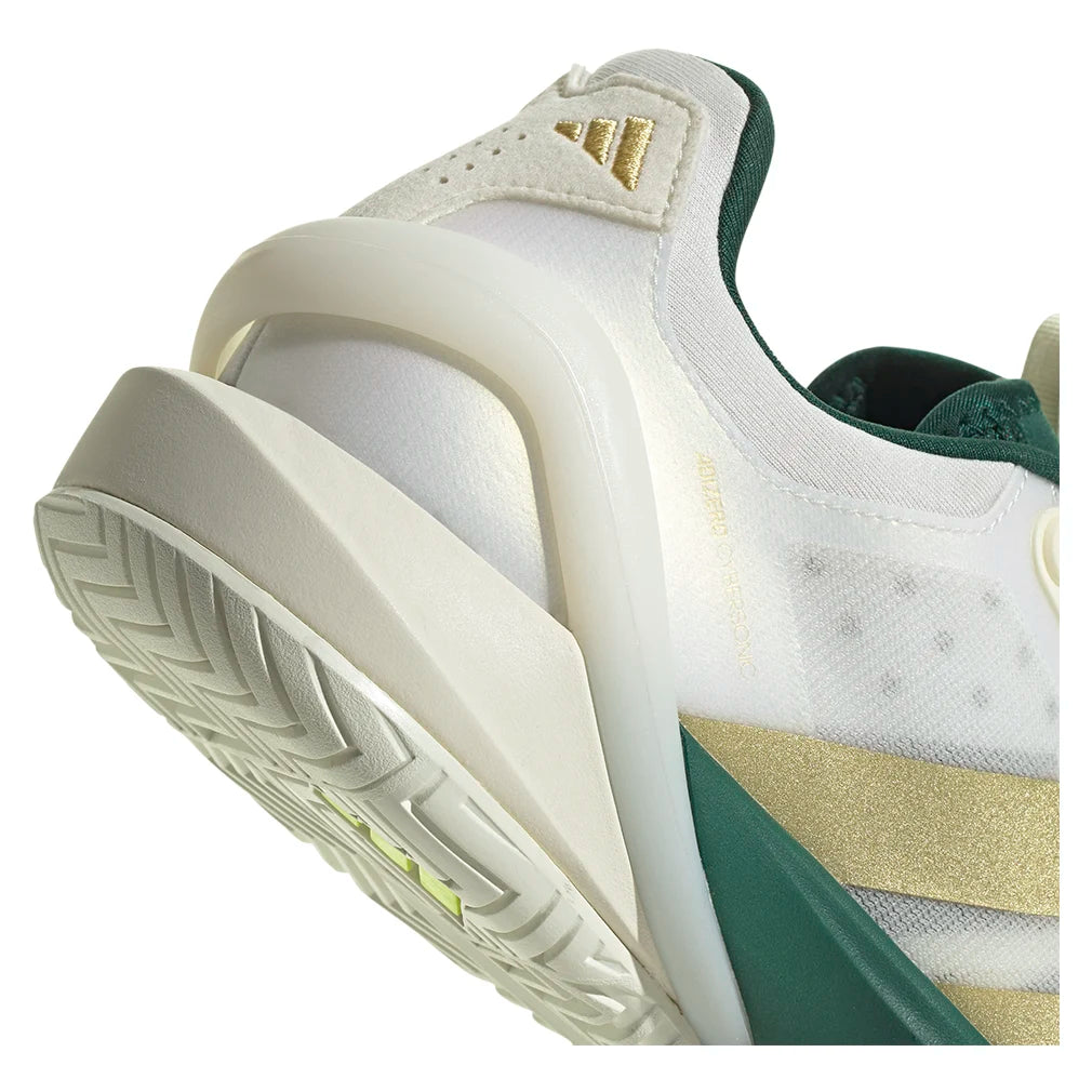 Adizero Cybersonic 2 Men's Tennis Shoes - White & Gold Metallic - Lightweight Performance Court Shoes for Competitive Play & Training