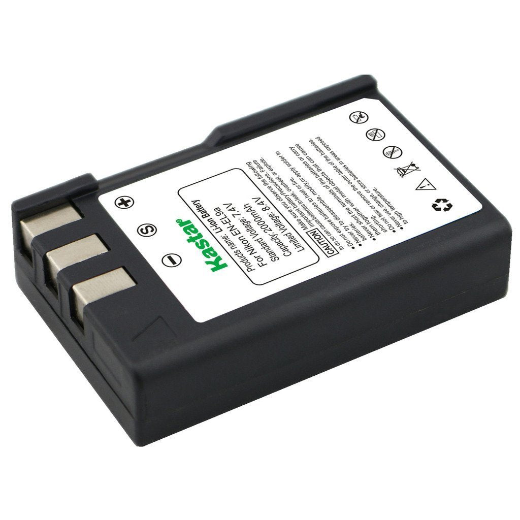Kastar EN-EL9 Battery Charger Replacement for Nikon EN-EL9 & EN-EL9a - Perfect for Nikon D40, D40X, D60, D3000 & D3100 DSLR Cameras - Ideal for Travel Photography & Professional Shoots
