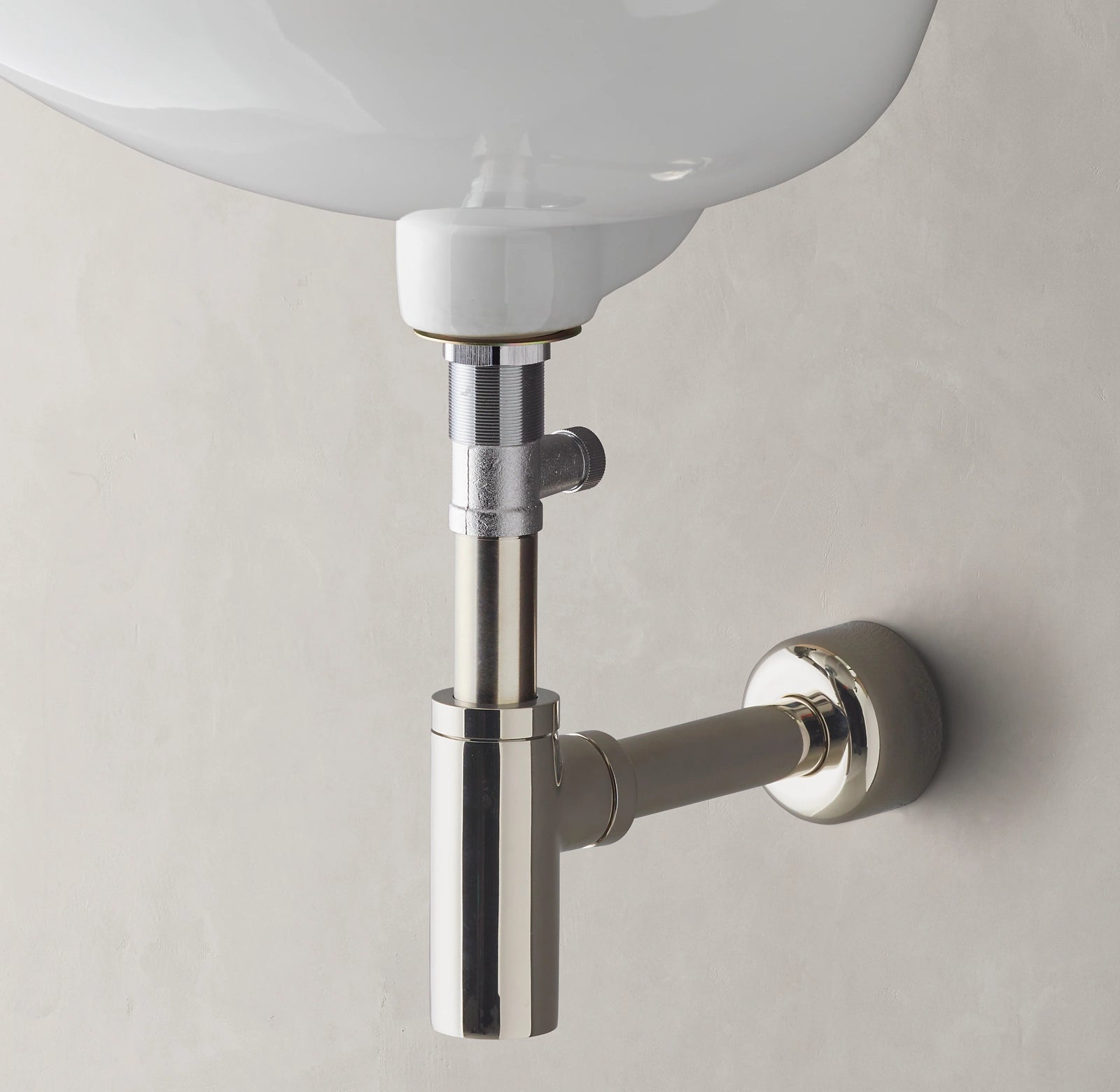 Universal Contemporary P Trap - Durable PVC Bathroom Sink Drain Pipe with Adjustable Length for Kitchen, Bathroom & Laundry Room Sink Installation