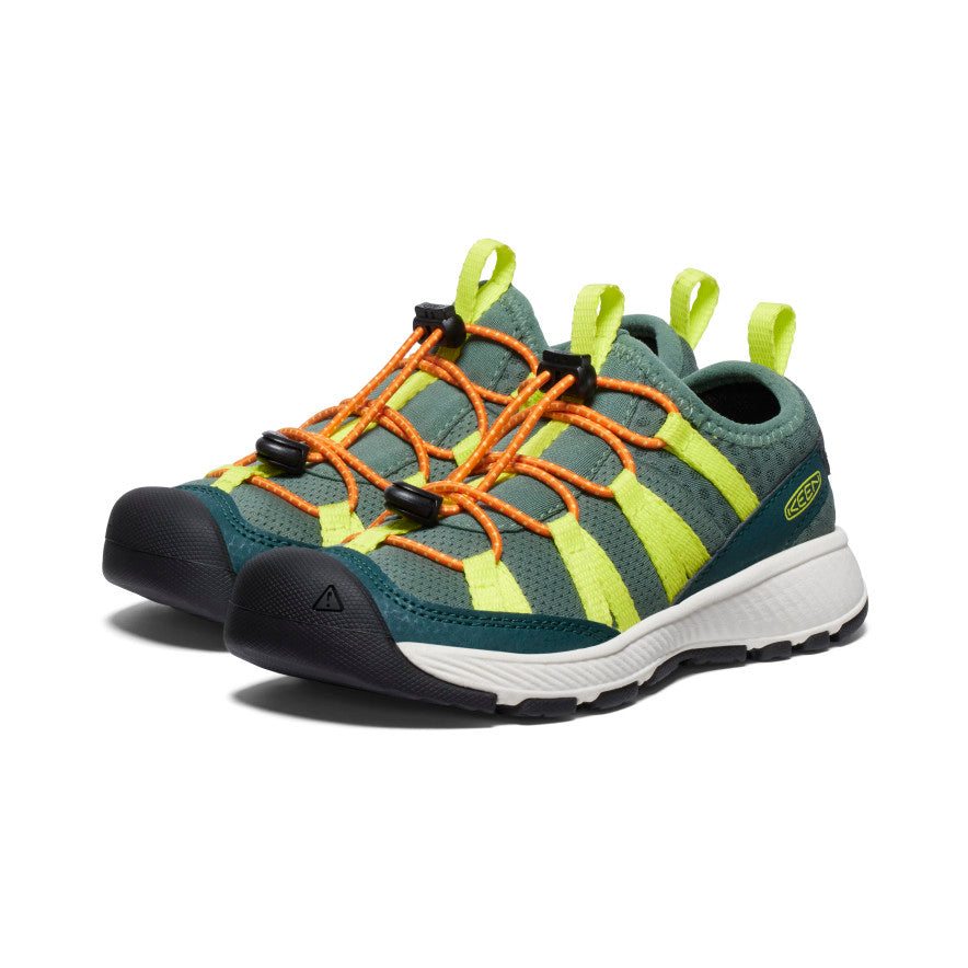 Little Kids' Motozoa Sneakers | Sea Moss/Scarlet Ibis - Comfortable & Durable Sneakers for Active Toddlers - Perfect for Playground, School & Daily Adventures