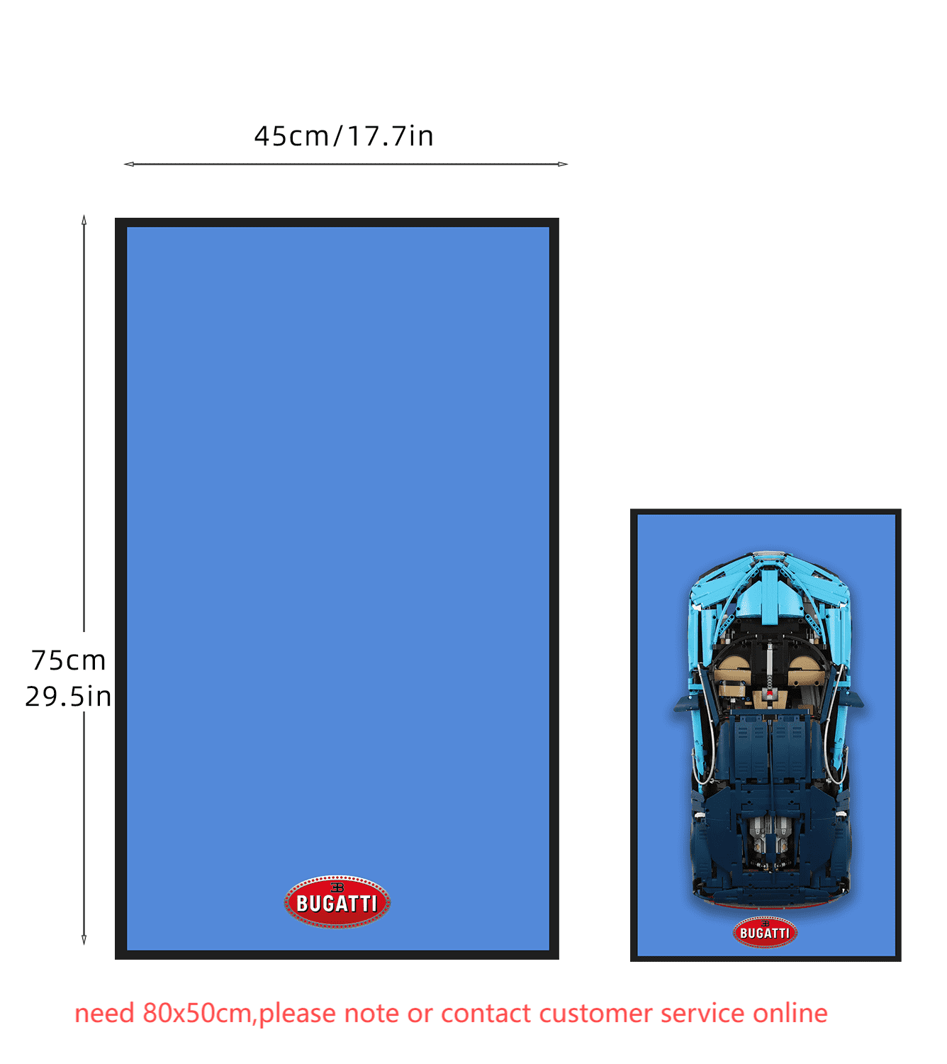Lego 42083 Technic™ Bugatti Chiron Display Wall Frame - Showcase Your Lego Car Collection - Perfect for Home Office, Game Room, and Gift for Lego Enthusiasts