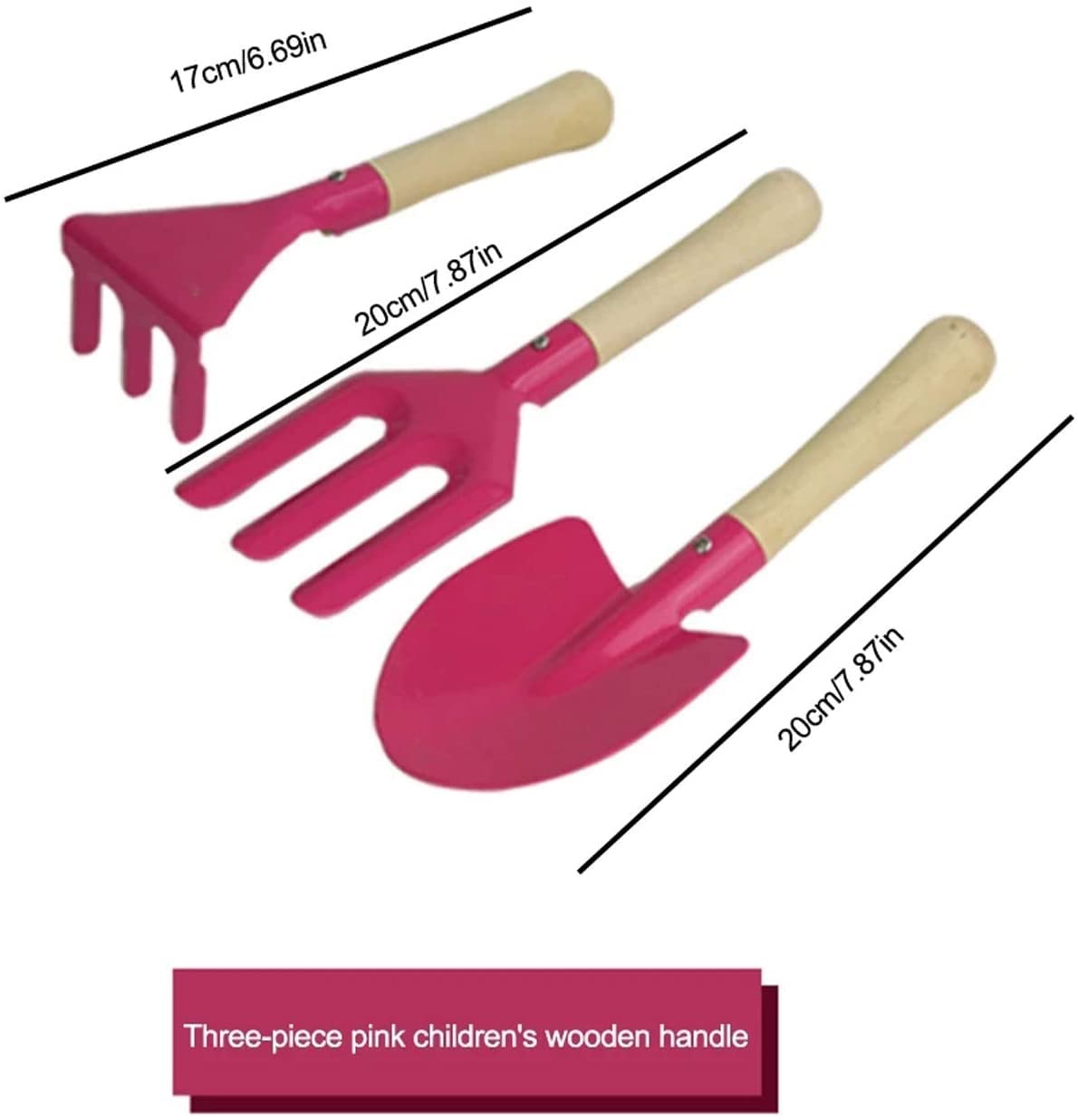 FRAHS 3-Piece Garden Tool Set - Heavy Duty Gardening Supplies, Portable Multi-Function Hand Tools for Outdoor Gardening - Perfect Gardening Gifts for Home, Yard & Landscaping Projects
