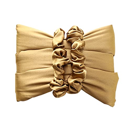 Heatless Hair Curling Rod Headband - No Heat Hair Curlers for Overnight Styling, Soft Hair Rollers with Adjustable Bands (Light Coffee) - Perfect for Beach Waves, Natural Curls & Damage-Free Styling at Home/Travel